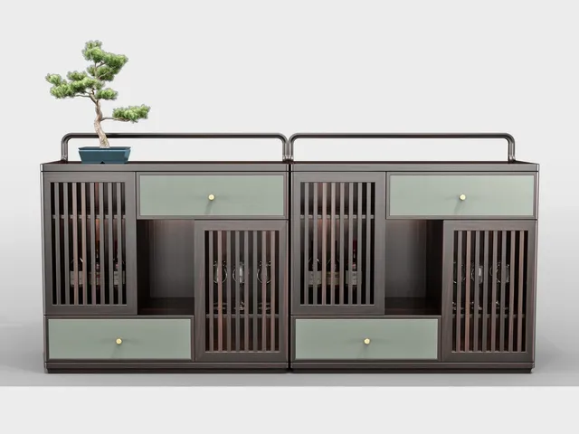 鸿福 · 栅格门餐边柜