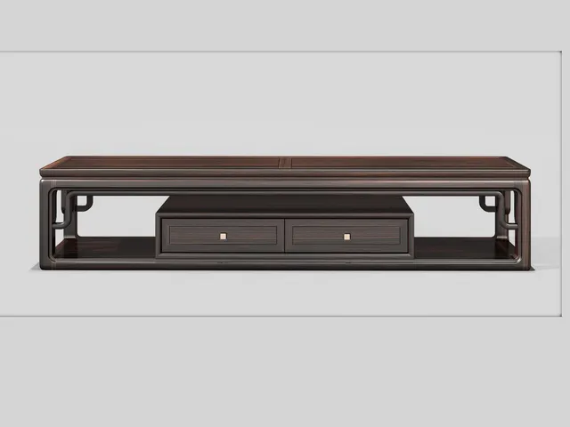 堂颂 · 束腰罗锅枨电视柜