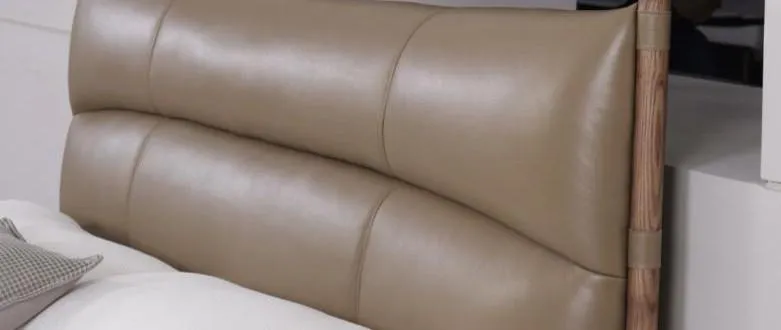 皇朝家居 · 中古风头层黄牛皮软床 图 2